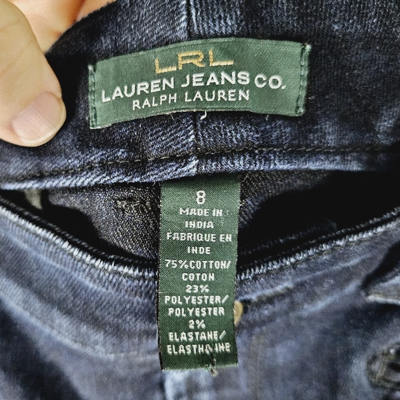 LRL LAUREN RALPH LAUREN | stretch denim pencil skirt - Picture 4 of 6